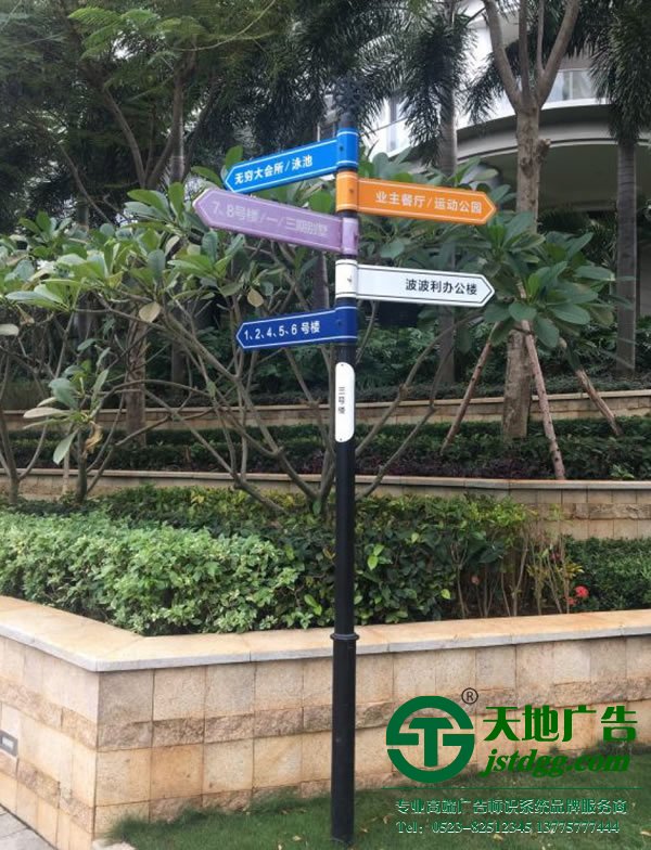 小區(qū)多功能導向標識牌制作安裝